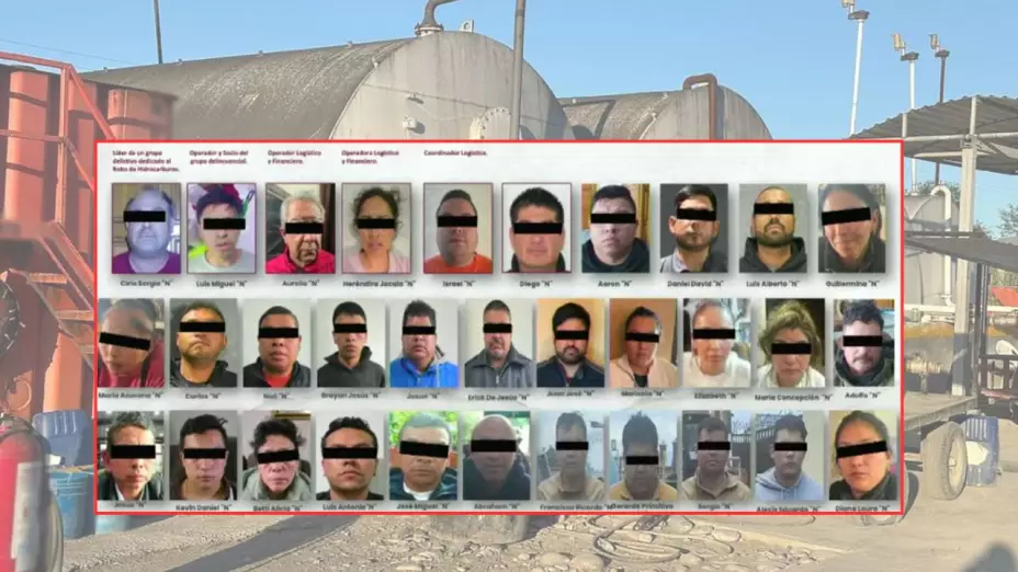 Robo de hidrocarburo: Cae red que operaba en la zona centro del país; hay 32 detenidos