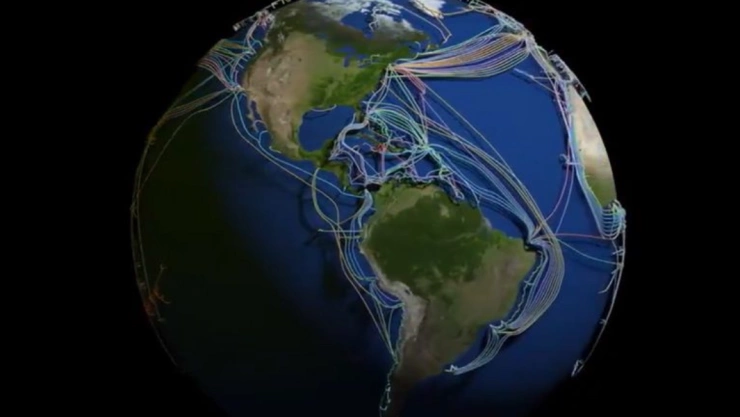 mapa cables submarinos fibra óptica