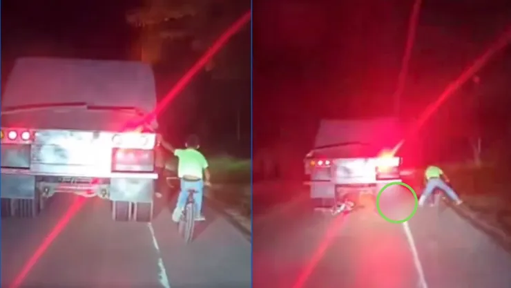 Trágico VIDEO | Niña muere al ser ɐpɐllǝdoɹʇɐ tras estar agarrada de un camión: terminó ɐpɐʇsɐldɐ
