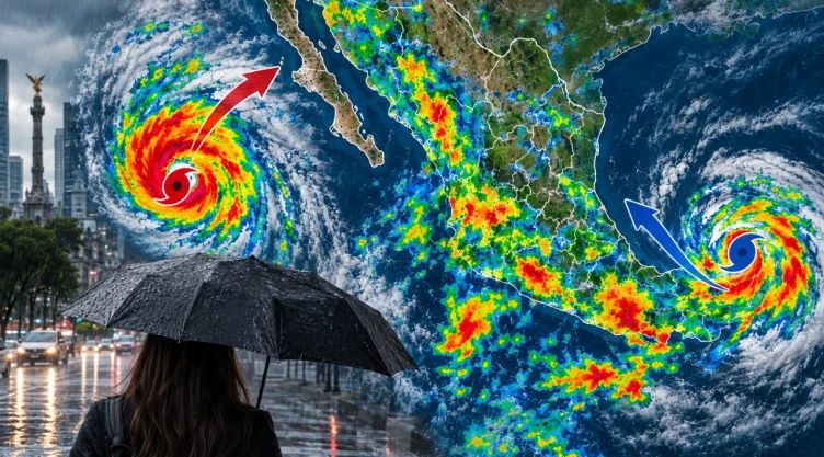 ¿Dónde lloverá hoy jueves 8 de octubre? Huracán “Isaías” y tormenta “Simon” dejarán lluvias en más de la mitad de México