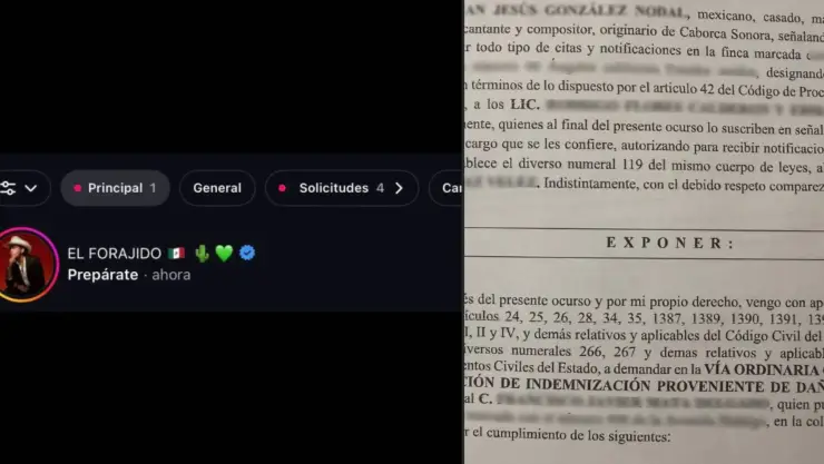 demanda civil de Christian Nodal a youtuber