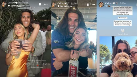 Publican fotos de Callum en su cuenta de instagram