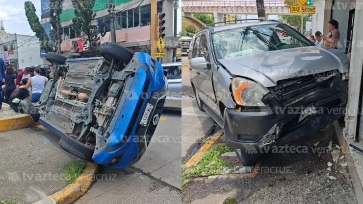 Accidente en avenida concurrida de Xalapa
