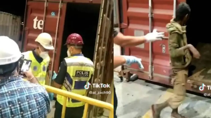 Video Niño juega a las escondidas y termina en otro país