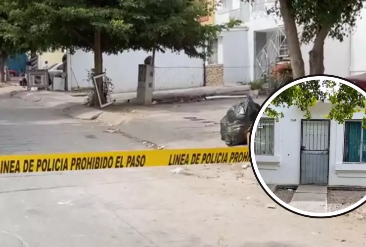 Casa baleada en Urbivillas del Prado en Culiacán