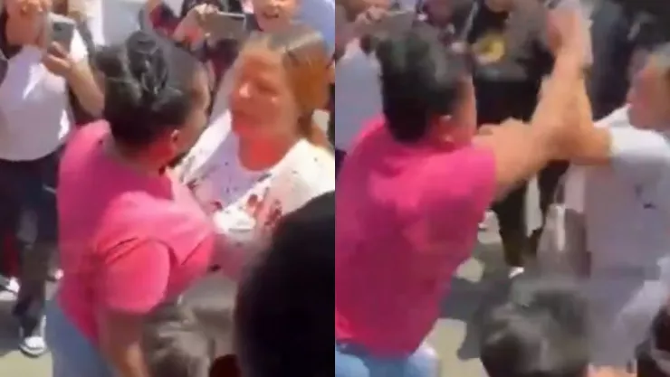 Mamás se pelean afuera de una secundaria en Zapopan y se hacen virales