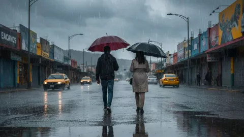 Lluvias en Tijuana por la tormenta tropical Priscila