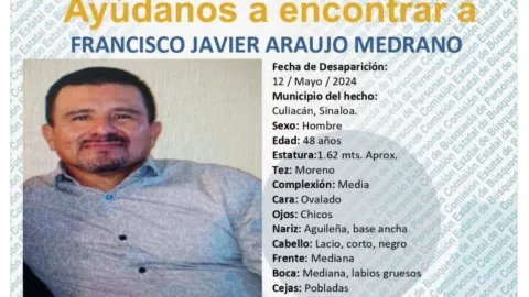 Francisco Javier Araujo Medrano, hombre desaparecido en Culiacán, Sinaloa..jpg