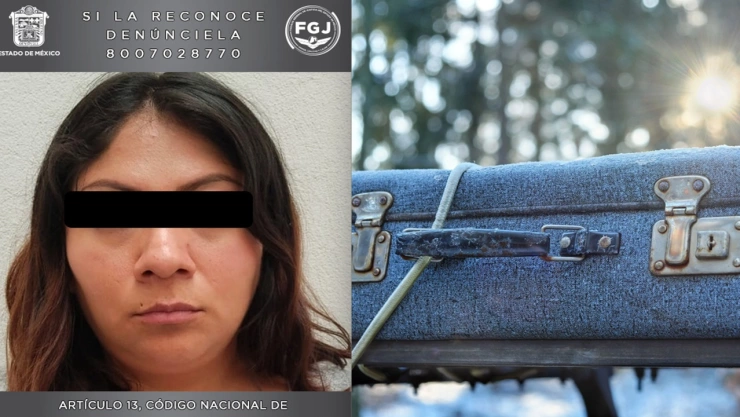 DETIENEN MUJER MATAR HIJA NEZAHUALCOYOTL MALETA