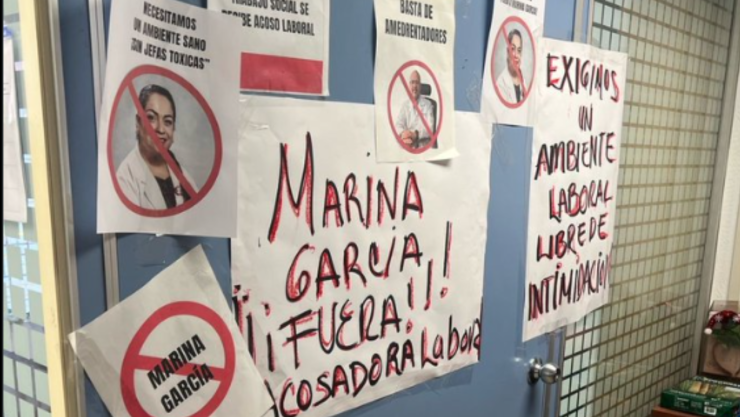 Manifestación en el Hospital Infantil de México Trabajadores exigen la destitución de jefa de Trabajo Social