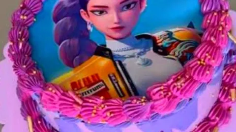 Ideas de decoración de pasteles de Rumi de las Guerreras K-Pop