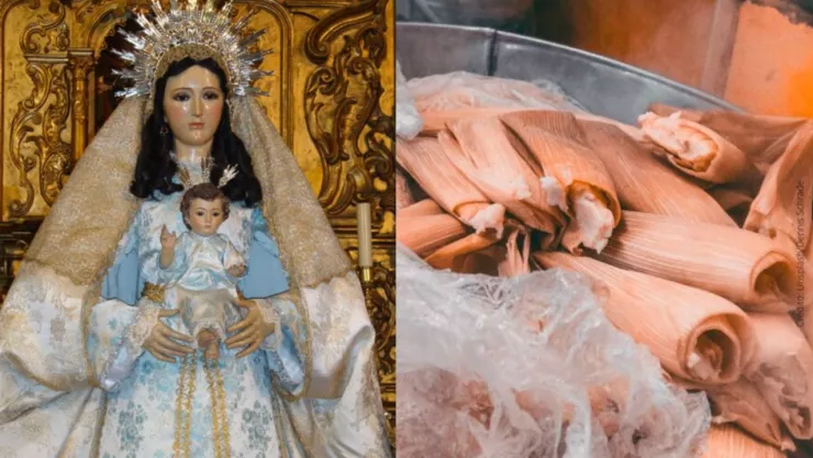 Virgen de la Candelaria y tamales