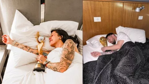 Jennifer Hermoso y Messi