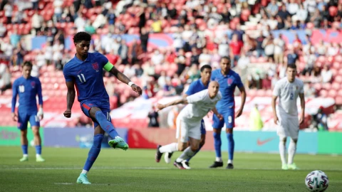 Marcus Rashford con Inglaterra