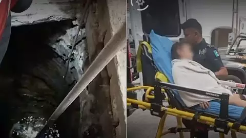 VIDEO_ Policías rescatan a niña que cayó a un pozo en Yucatán