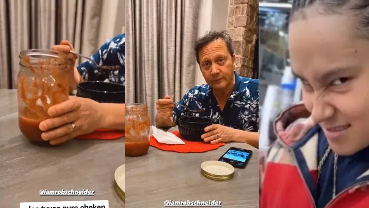 Rob Schneider se deleita con la comida mexicana