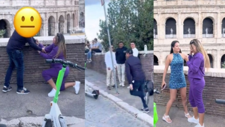 Hombre huye de propuesta matrimonio