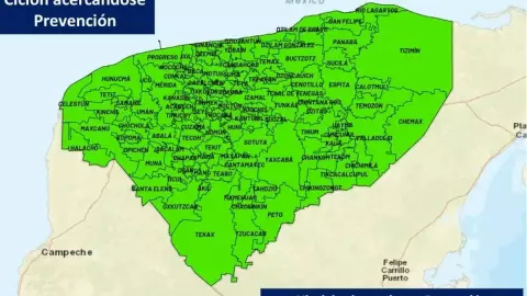 ÚLTIMA HORA_ Emiten Alerta Verde en todo el estado por llegada del Huracán Beryl en Yucatán