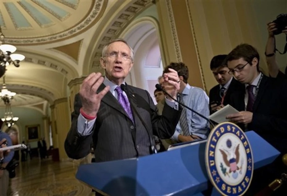 Harry Reid, líder de la mayoría en el Senado