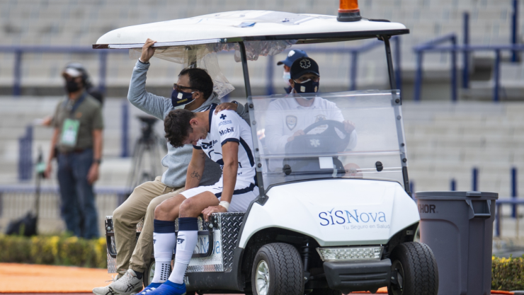 Juan Ignacio Dinenno sale lesionado