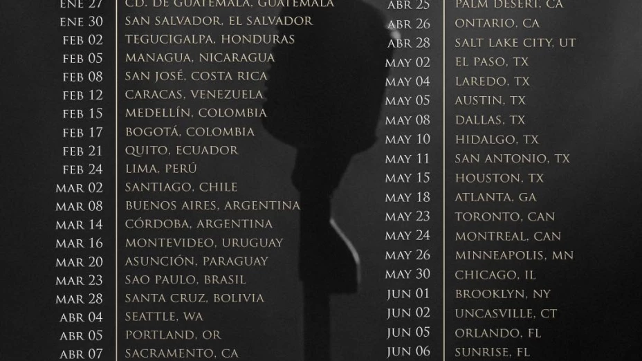 Luis Miguel Tour 2024 fechas