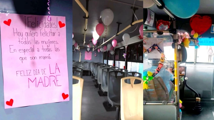 Camiones decorados día de las madres