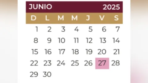 calendario escolar junio 2025