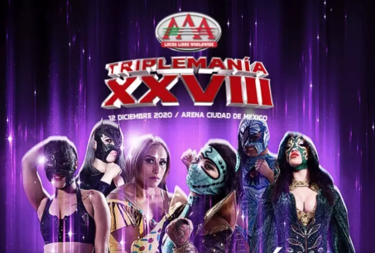 Copa Tripleman&iacute;a  Lady Shani, La Hiedra, Chik Tormenta, Lady Maravilla, Faby Apache, Hades