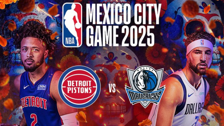 NBA regresa a México en 2025 con duelo entre Mavericks y Pistons.
