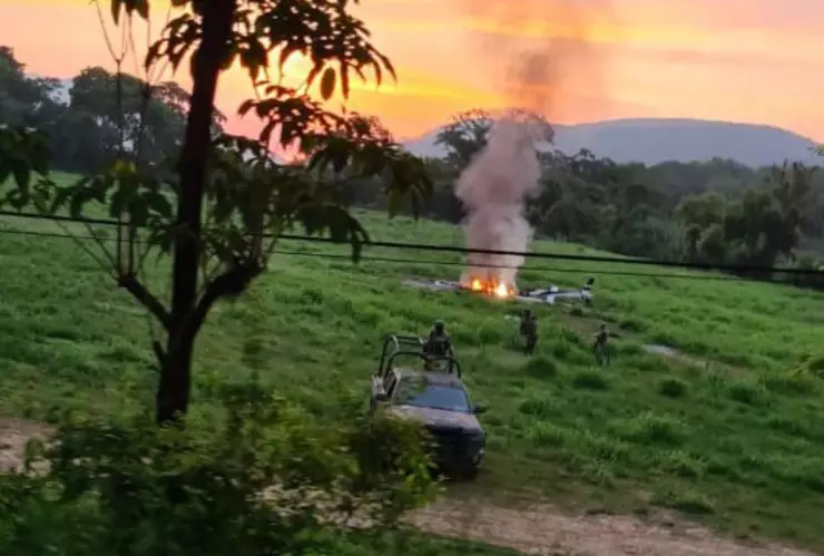 San Luis Potosí helicóptero cuerpos