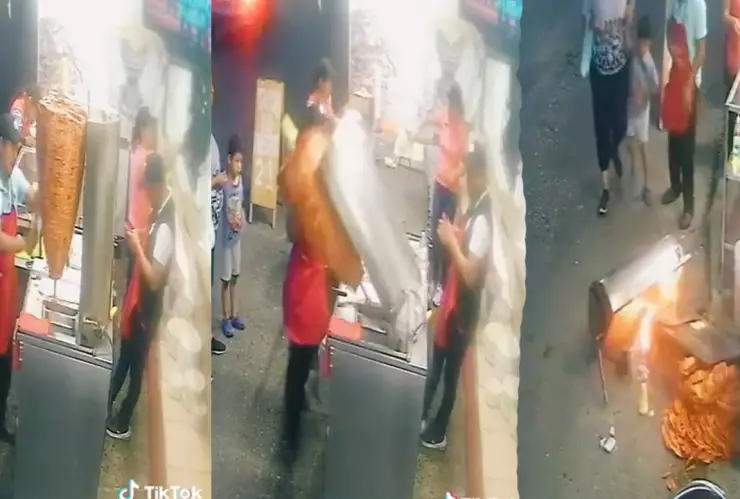 Cae trompo de pastor.