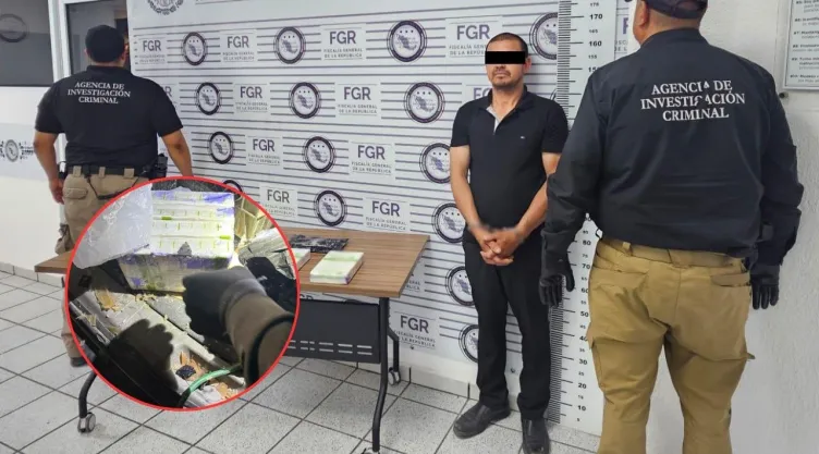 Interceptan a camionero con 4 kilos de fentanilo en Sonora tras intentar huir