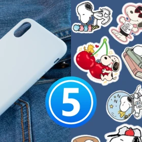 5 ideas de stickers bonitos para imprimir de Snoopy para decorar la funda de tu celular.png