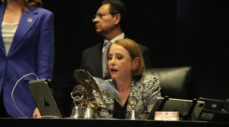 Laura Itzel Castillo, presidenta del Senado.
