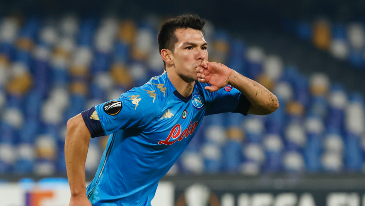 Hirving Lozano anota en la Europa League