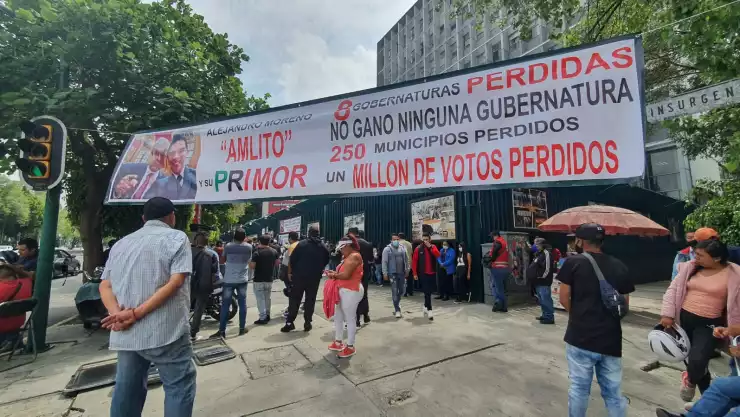 Protesta vs Alejandro Morena