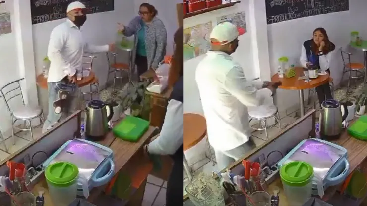 Sujeto saltando un local en Ecatepec