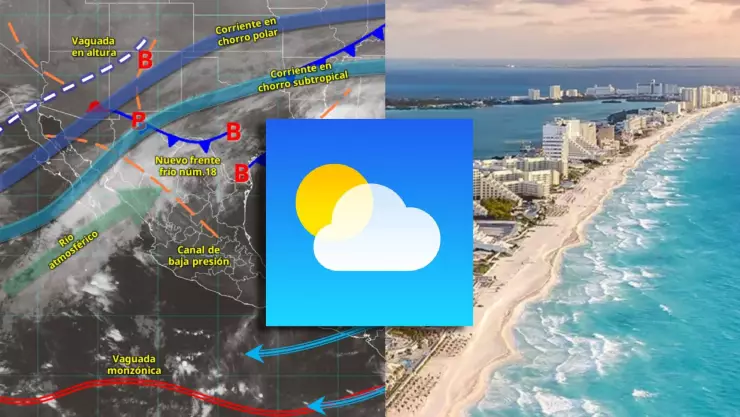 ¡Se siente el fresco! Clima en Quintana Roo con probabilidad de lluvias HOY y temperatura máxima en Cancún