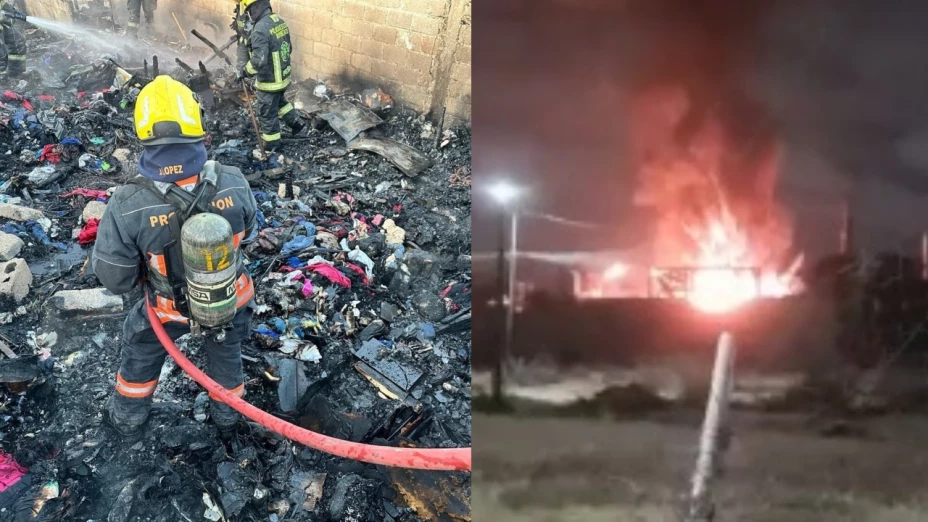 Incendio en la colonia Carmen Serdán hoy 18 de diciembre de 2024