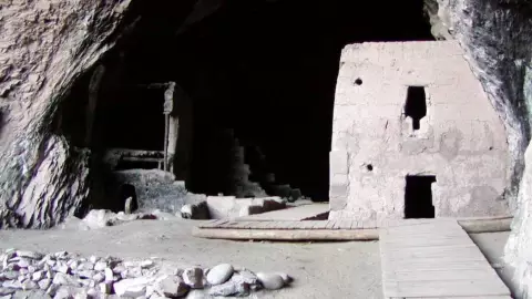 sitio arqueológico en las montañas de Chihuahua