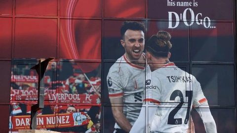 Anfield homenaje a Diogo Jota 