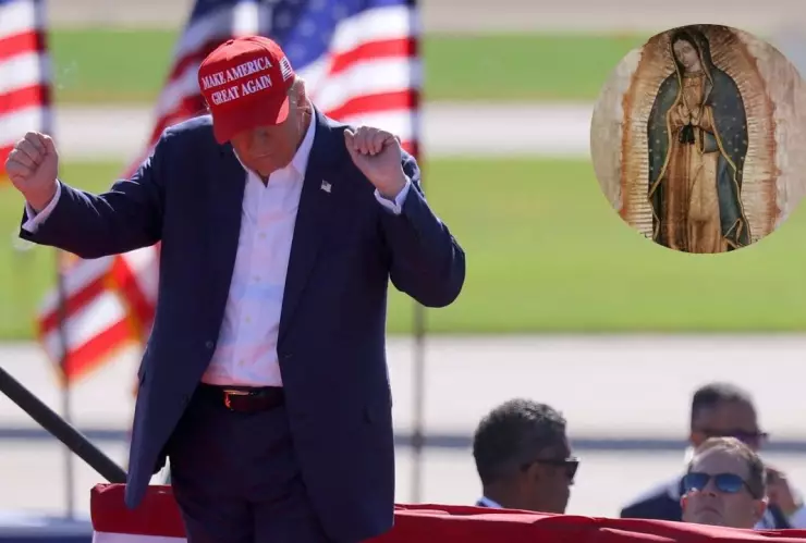 “Happy Birthday Mary”, Trump en la polémica tras felicitarla con imagen de la Virgen de Guadalupe