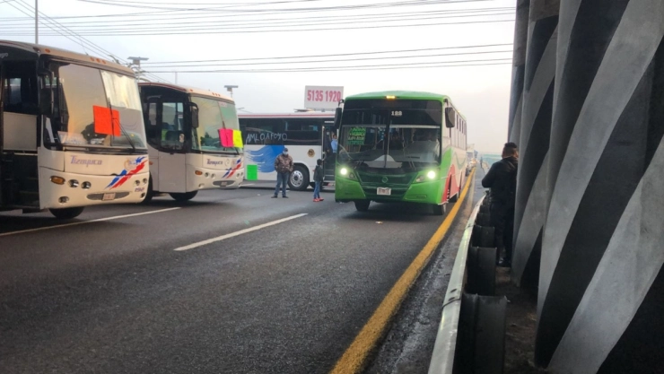 Méxici-Pachuca bloqueo transportistas Tizayuca seguridad