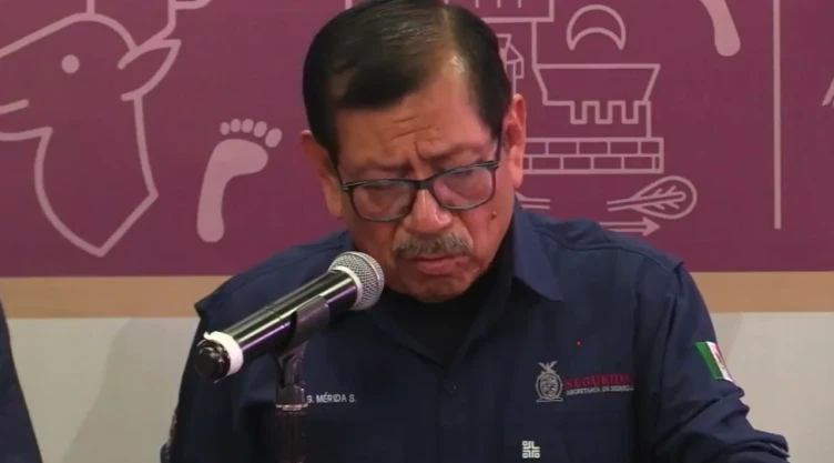 Secretario de Seguridad Pública del Estado, Gerardo Mérida Sánchez.