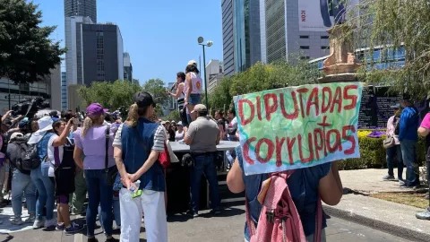 protesta contra Cuauhtémoc Blanco