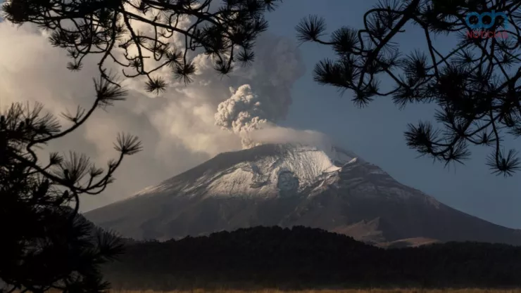 Actividad del volc&aacute;n Popocat&eacute;petl hoy 24 de nov