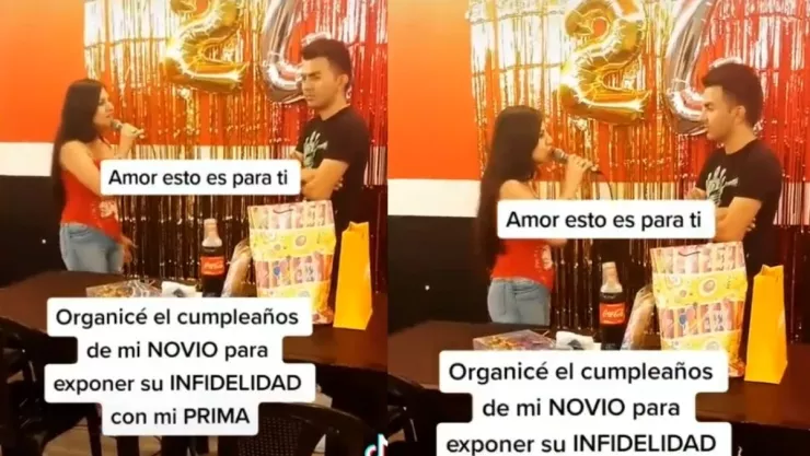 Mujer destapa infidelidad