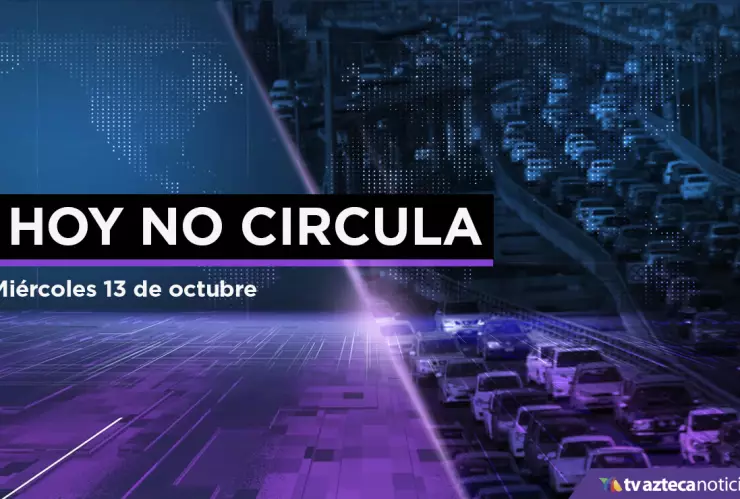 Hoy No Circula miércoles 13 octubre CDMX Edomex.jpeg