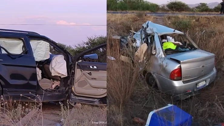 Accidente sobre la carretera San Felipe-Silao, en Guanajuato