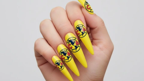 7 diseños de uñas inspiradas en el Club América que pueden ir en cualquier forma: se ven lindas en cortas o largas